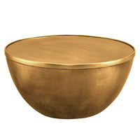 Modway Viora 32" Metal Storage Coffee Table - Burnished Brass-32" Metal Coffee Table
