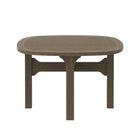 Modway Saratoga Square Outdoor Patio Teak Wood Side Table - Weathered Grey-Assembly Required