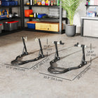 HOMCOM Motorcycle Stand Lift-6.5" -10.6" (170-270 mm) adjustable front wheel stand accommodates various motorcycle sizes
