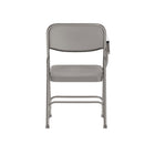 Flash Furniture HF-309AST-RT-GG Steel Folding Chair, Beige/Gray, 2 Pack-Riveted Steel Components