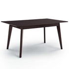 Modway Prosper 5-Piece Upholstered Velvet Dining Set - Cappuccino Navy-Tapered Wood Legs