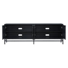 Hudson&Canal Campello TV Stand for TV's up to 78" - Black Grain-Clean with a soft, dry cloth and no harsh chemicals or abrasive cleaning materials