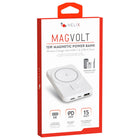 Helix 5,000 mAh Magnetic Power Bank - White-20W USB-C Output