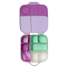 b.box Silicone Bento Tray Lunchbox - Cosmic-Spill-proof – high sides prevent the movement of food between sections