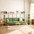 HOMCOM - Plantes décoratives artificielles de buis en pots 45,3 po - vert - lot de 2-Texture naturelle pour un aspect et un toucher ultra-réalistes 