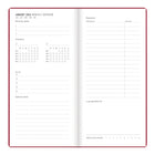 Letts - 2026 Agenda hebdomadaire Woodland - 6-7/8 po x 3-1/8 po - Rose - Multilingue-Comprend : une page d'informations personnelles, des pages de notes, des projets, des contacts, des emplois du temps et bien plus