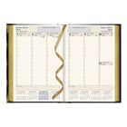 Brownline - 2026 Agenda hebdomadaire Executive - 8-3/16 po x 5-5/8 po - Couleurs assorties - Trilingue-Couleurs assorties (noir, marine, bourgogne, tan). Le choix des couleurs n'est pas disponible pour les commandes en ligne