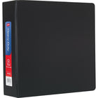 Staples Heavy-Duty Binder with D-Rings - 3" - Black-One-Touch Rings open and close with ease