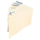Avery TrueBlock Assorted Colour Laser/Inkjet File Folder Labels, 3-7/16" x 2/3", 600 Pack (05266)-Ideal for colour coding your file folders, documents and binders