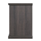Manhattan Comfort Franklin 60" Modern Fireplace - Black and Brown - Set of 2-Home Assembly Required. All Hardware Included