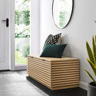 Modway Render Storage Bench - Oak-Wood Grain Laminate