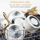 Gotham Steel Naturals Ceramic Nonstick Cookware Set - Cream with Gold Handles - 15-Piece-8