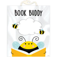 Creative Teaching Press Busy Bees Bee a Reader Book Buddy Bags - 6 Pack-These storage bags aren't just for books... store any classroom materials or supplies, such as papers, game pieces, center activities, art supplies, and more!