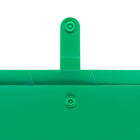 JAM Paper Letter Size File Folders - Snap Tab Closure - Green with Clear-Features a convienent snap closure for added security and safety for your documents