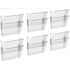 Storex Standard Wall Files Legal - Clear - 2 Pack-Legal Size