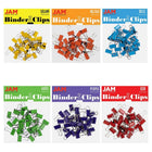 JAM Paper - Assortiment de pinces à baguette colourées - très petites - 3/5 po (15 mm) - couleurs arc-en-ciel assorties - 180 pinces/paquet-Couleur : Couleurs arc-en-ciel assorties (Rouge, Jaune, Orange, Vert, Bleu, Violet) | Fabriquées en acier trempé pour une prise ultra solide