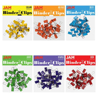 JAM Paper - Assortiment de pinces à baguette colourées - très petites - 3/5 po (15 mm) - couleurs arc-en-ciel assorties - 180 pinces/paquet-Couleur : Couleurs arc-en-ciel assorties (Rouge, Jaune, Orange, Vert, Bleu, Violet) | Fabriquées en acier trempé pour une prise ultra solide