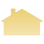 JAM Paper Standard Label Rolls - House Shaped - 1 7/8 x 2 7/8 - Gold Metallic Foil - 125 Labels/Roll-Size: House ( 1 7/8 x 2 7/8 Inches ) | Printer friendly labels are easy to create and customize.