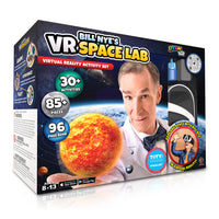 Abacus Brands Bill Nyes VR Space Lab-The activity set focuses on exploring various cosmic phenomena, including asteroids, black holes, rockets, and Mars colonization.