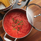 Tramontina - Casserole couverte de 4 Qt en acier inoxydable à 3 couches-Compatible avec toutes les surfaces de cuisson