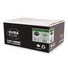 DuraPlus - Sacs à ordures - LLDPE - 35 po x 50 po - Fort - Transparent - Paquet de 125 -Résistance : Fort
