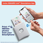Fujifilm Instax Square Link Smartphone Printer - Midnight Green-Various creative printing modes