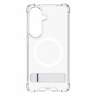Blu Element Dropzone Rugged Kickstand Cell Phone Case with Magnets for Galaxy S26+ - Clear-Reinforced AirPockets shock-absorbing corners