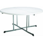 Lifetime 60" Round Fold-In-Half Commercial Table-UV-Protected High-Density Polyethylene (HDPE) Top