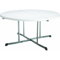 Lifetime 60" Round Fold-In-Half Commercial Table-UV-Protected High-Density Polyethylene (HDPE) Top