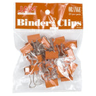 JAM Paper Colourful Binder Clips - Small - 3/4" - Orange - 25 Pack-Colour: Orange | Made of tempered steel for an extra strong hold