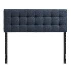 Modway Lily Upholstered Queen Size Headboard - Navy Chenille-Five Mounting Positions