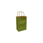 Eddie's - Sac à provisions en papier kraft 100 % recyclé - 5-1/2" x 3-1/4" x 8-3/8" - Vert feuille - Paquet de 250-5-1/2" x 3-1/4" x 8-3/8"