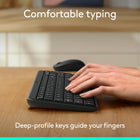 Logitech K250 Compact Wireless Keyboard - Graphite-Space-saving: with a compact layout that still includes number pad, arrow keys, and handy F-key shortcuts