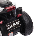 Qaba 6V Kids Electric 3-Wheel Motorcycle with Music and Headlights - Red-Charge for eight hours, which provides 45 minutes of play 