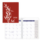 Blueline 2026 DuraGlobe 14-Month Monthly Planner - Bamboo Fibre Paper - 8-7/8" x 7-1/8" - Joyful - Bilingual-14-Month: December 2025 to January 2027