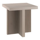 Hudson&Canal - Table d'appoint carrée Boden de 56 cm de largeur, , blanc aulne-Un design scandinave contemporain pour votre salon, votre bureau et plus encore
