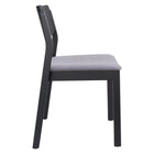 Zuo Desdamona Dining Chair - Grey/Black - Set of 2-3 year limited warranty