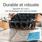 Cardinal® – Reliure XtraLife ClearVue verrouillable à anneaux en D, blanc, 6-Résistance à la fissuration à froid à -50 º F