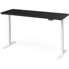 MotionGrey - Bureau assis-debout électrique à double moteur, réglable en hauteur, 165 po de largeur - Cadre blanc-MotionGrey Bureau assis-debout électrique réglable en hauteur à double moteur allemand pour ordinateur et bureau - Cadre noir avec plateau (165 cm x 60 cm x 2,5 cm)