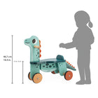 Janod Ride-On Dino Portosaurus-Features two directional wheels for easy turning.