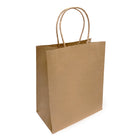 Reliabag Paper Bags - Twist Handles - 8.5" W x 4.5" D x 10.25" H - Kraft - 100 Pack-Made by the premium kraft paper with the re-enforced flat bottom