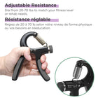 PurAthletics Multi-Grip Resistance - Orange-20lbs to 70lbs resistance using dial adjustment