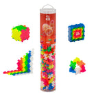 Plus-Plus Tube - Neon - Set of 240-Their vibrant colors will show off their creative flat mosaic or 3D designs
