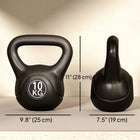 Soozier - Kettlebell de mise en forme de 22 lb-Structure en plastique avec sable pour réduire la corrosion, l’écaillage et le bruit