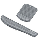 Fellowes PlushTouch Mouse Pad/Wrist Rest, Grey Trellis (9549702)-Soft breathable material withstands daily wear and tear