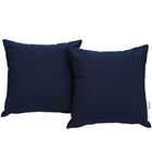 Modway Summon Outdoor Patio Sunbrella Pillow Set - Navy - Set of 2-Water & UV Resistant