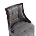 Manhattan Comfort - Tabouret de bar Fifth Avenue 19" traditionnel en similicuir gris galet-10