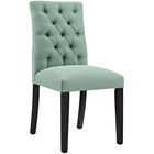 Modway Duchess Fabric Dining Chair - Laguna - 4 Pack-Luxuriously Tufted Button Back