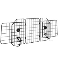 PawHut - Barrière de voiture réglable pour chien pour VUS, grille en fil d’acier robuste - noir-Largeur réglable de 36,6 po à 59,1 po (93-150 cm) s'adapte à différents modèles de voitures 