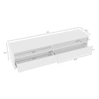 Manhattan Comfort Duncan 70" Modern TV Stand - White-Recommended for up to a 55" TV Screen